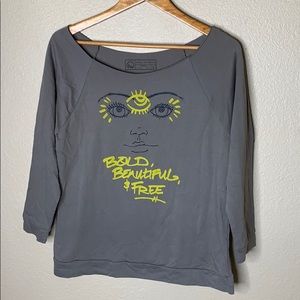 Human Unlimited Off the Shoulder Sweatshirt